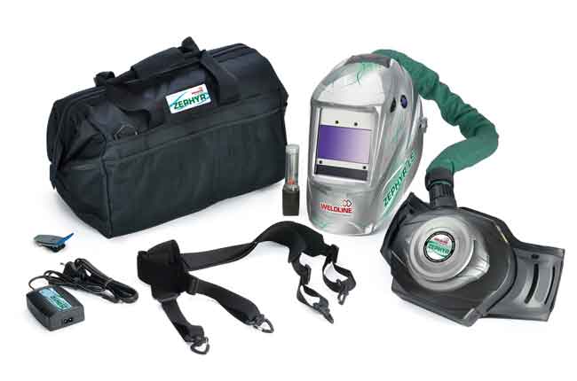 Maschera da saldatore completa di respiratore Lincoln COMPLETE ZEPHYR 4500 LS