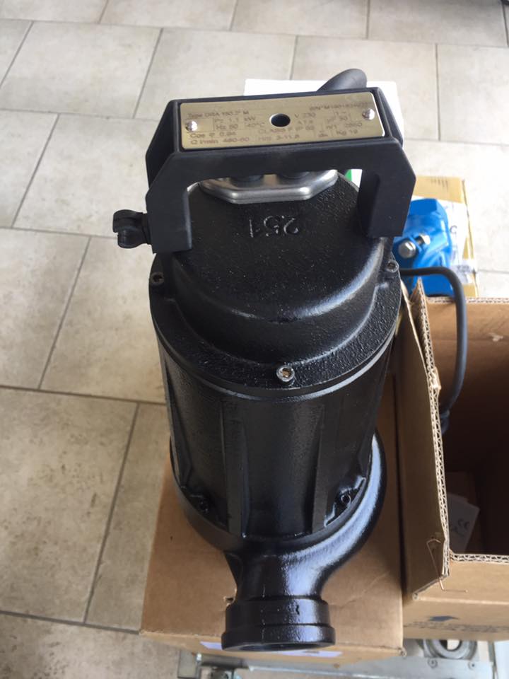 Pompa immersione acque luride 1,1kw 2" KIT quadro elettrico 230 volt IDROELETTRICA