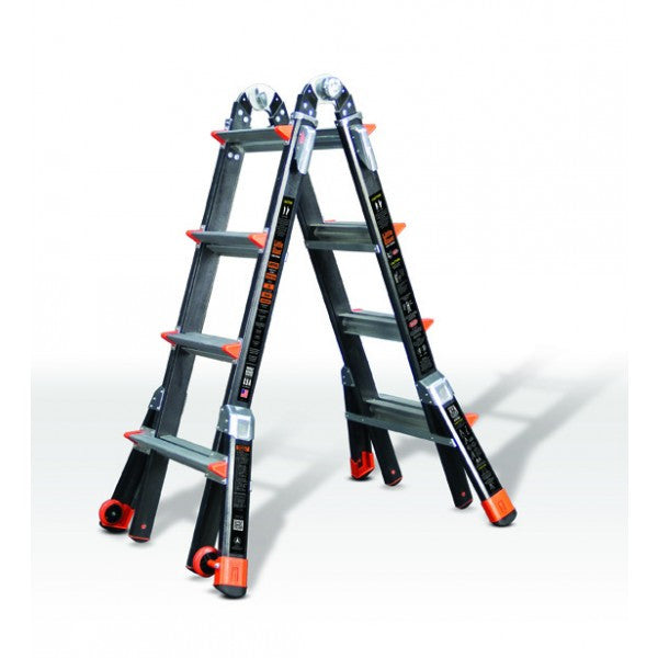 Scala telescopica vetroresina super-accessoriata Svelt Dark