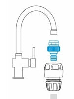 Presa rubinetti filettati con adattatore da cucina e bagno GF GARDEN