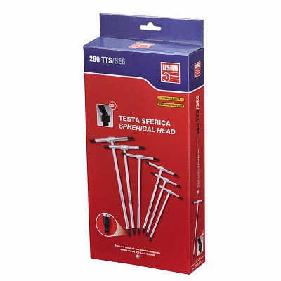 Set chiavi a T Usag 280 TTS/SE6 testa sferica