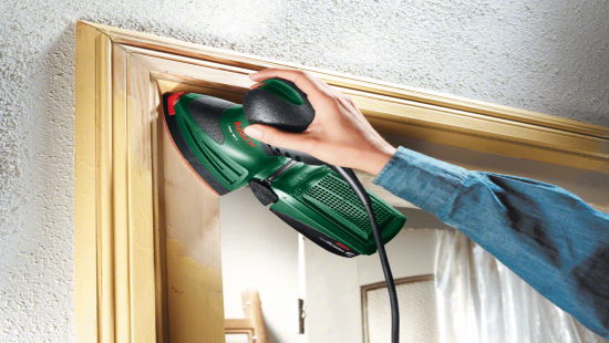 Levigatrice palmare PSM 160 A Bosch con valigetta e prolunga a delta