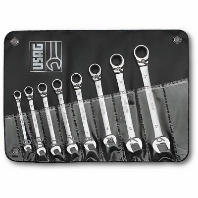 Set chiavi combinate Usag 285 KA/B8 cricchetto