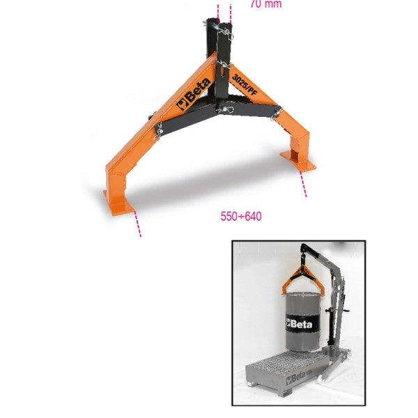 Pinza per la movimentazione dei fusti Beta Utensili 3025N/PF