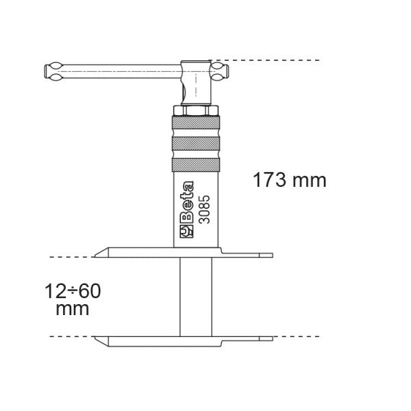 Utensile per separazione pistoncini freno Beta 3085 moto e scooter