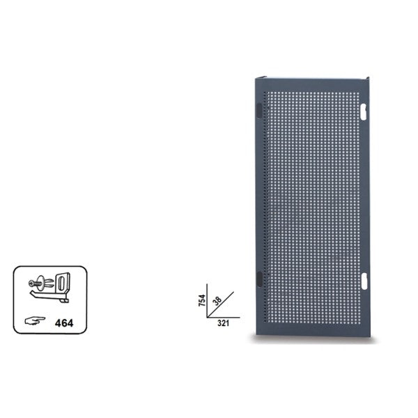 Pannello forato laterale per cassettiera Beta C37 3700/PFL