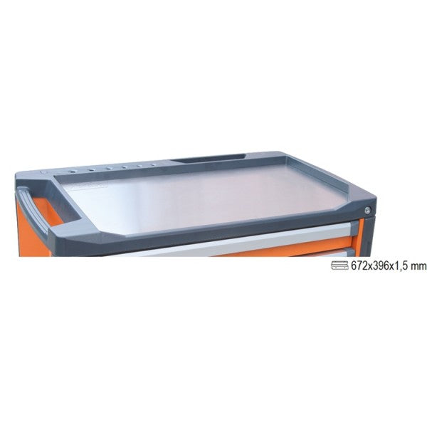 Piano lavoro acciaio INOX per cassettiera Beta C37 3700/PLA