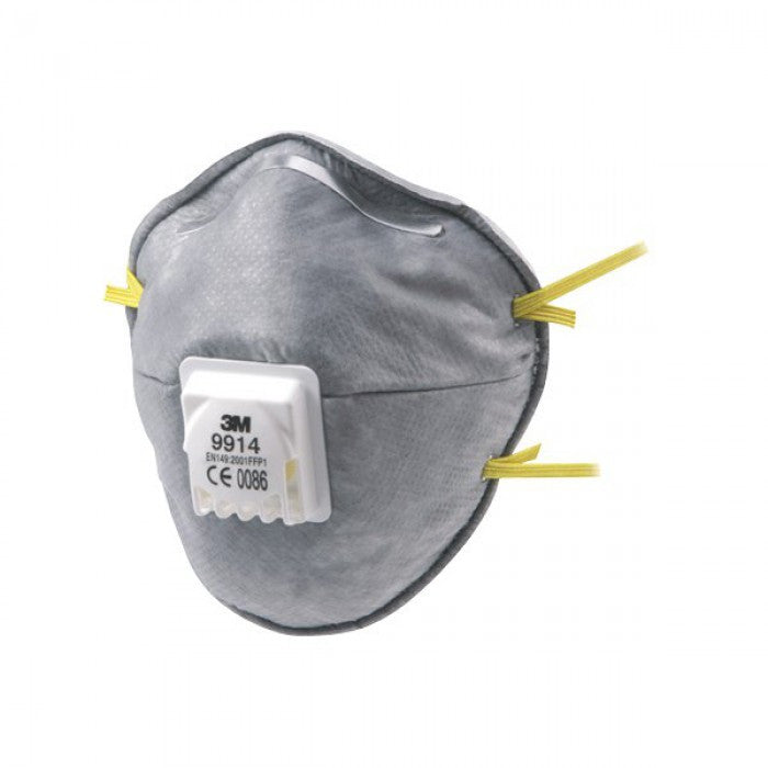 3M™ Respiratore monouso 9914SP carboni attivi FFP1 NR D con valvola Conf.10pz.