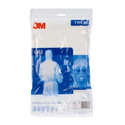 Tuta 3M™ 4545 Indumento dprotezione 5/6, PP+PE S-XXXXL CONF. 20PZ.