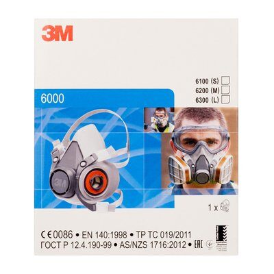 Respiratore a semimaschera 3M serie 6000