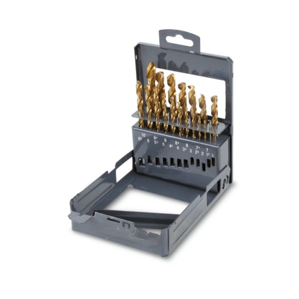 Set punte rettificate rivestite TiN in cassetta metallica Beta 414/SP19