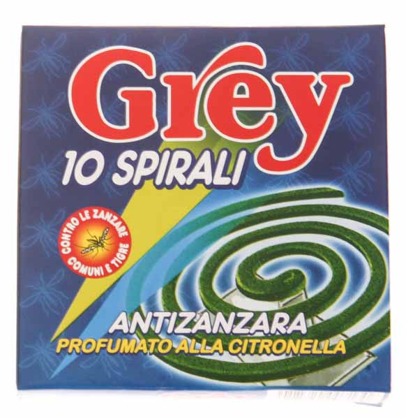 Spirali antizanzare "grey" profumate alla citronella ZAMPIRONE