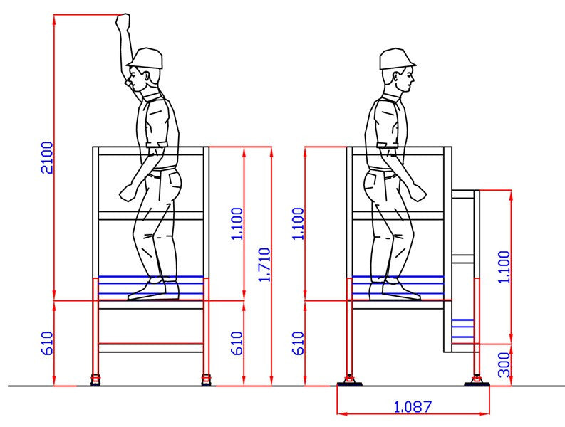 Pedana Telescopica Svelt alluminio