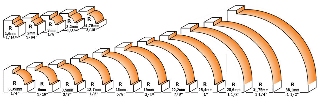 Fresa Legno Cmt gambo 6mm 738.254.11