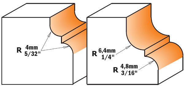 Fresa Legno Cmt gambo 6mm 744.350.11