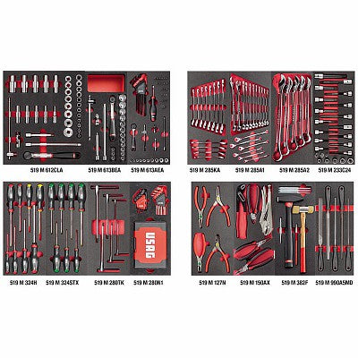 Set 318 utensili Usag 495 MA in termoformato morbido riparazioni generiche