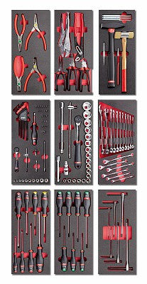 Assortimento utensili Usag 495 MMI 122 attrezzi INDUSTRIA 3 cassetti