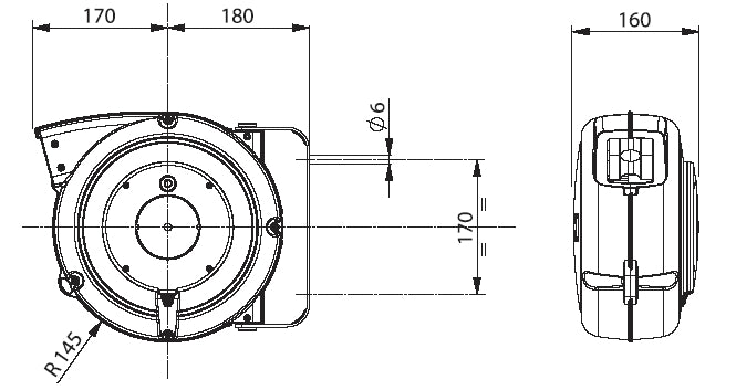 Avvolgicavo automatico 14 mt 3x2,5mm Zeca 4325/15