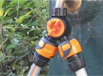 Presa rubinetti a doppia uscita 3/4"F GF GARDEN