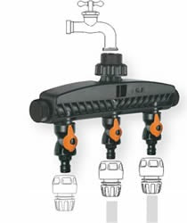 Distributore multi uscita per rubinetti filettati GF GARDEN