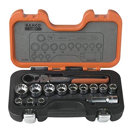 Assortimento chiavi a bussola passanti Bahco S140T