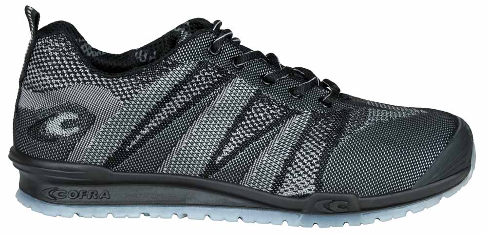 Scarpe Cofra "fluent black" basse S1-P SRC linea running