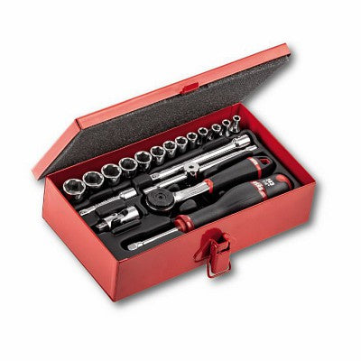 Set Punte E Bussole Set Di Prese Metriche 46 Pezzi US PRO 1/4 - DR - Foto 4