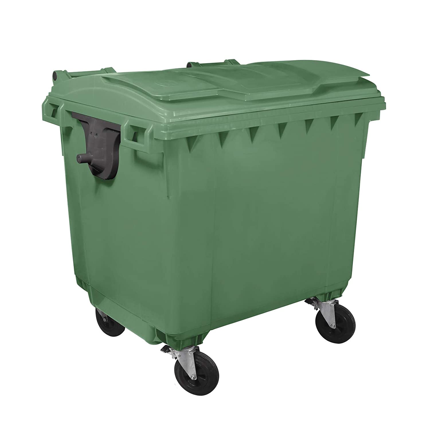 BIDONE 4 RUOTE PORTA RIFIUTI lt.1100 MOBIL PLASTIC VERDE