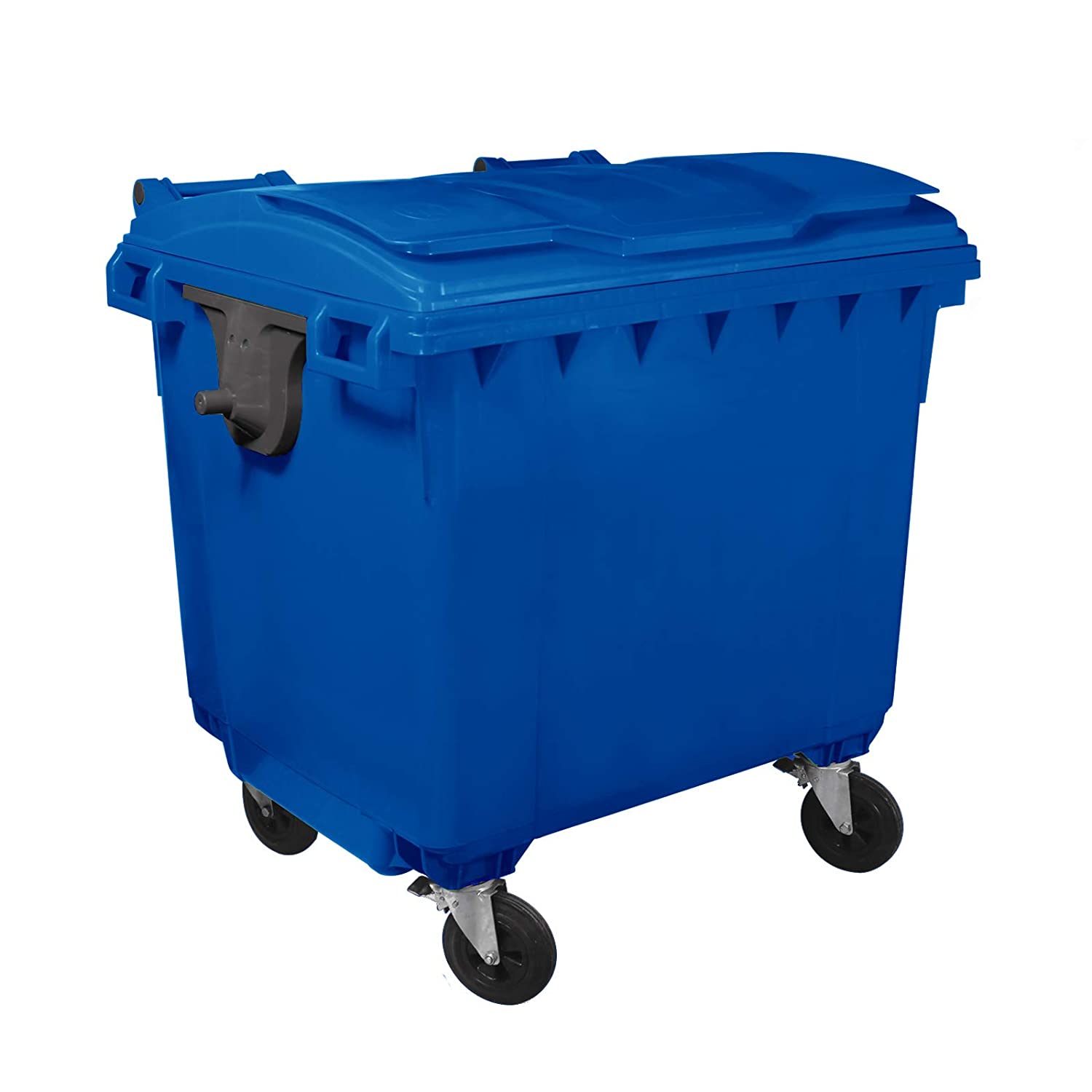 BIDONE 4 RUOTE PORTA RIFIUTI lt.1100 MOBIL PLASTIC BLU 1/1100/5-BLB