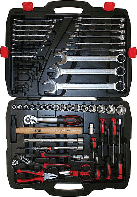 CASSETTA 58 PEZZI, CHIAVI A BUSSOLA E UTENSILI ASSORTITI PER TRUCK Fermec 64230