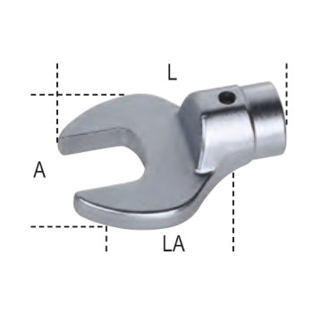 Chiavi a forchetta per barre dinamometriche con attacco tondo Ø 22 mm Beta 644