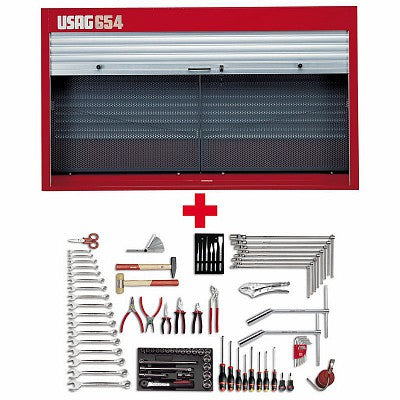 Armadio Usag 654A con tapparella ALLESTIMENTO 85 utensili