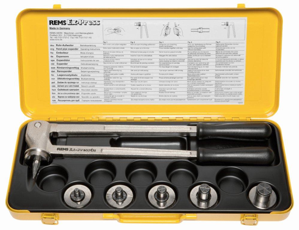 Espansore manuale per tubi Rems EX-Press Cu Set 3/8- 1/2- 5/8 -7/8"