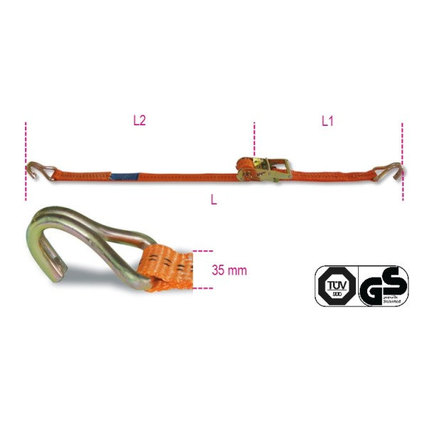 Cinghie di ancoraggio Beta Robur 8181 35mm