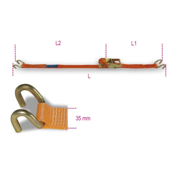 Cinghie di ancoraggio Beta Robur 8181s 35mm