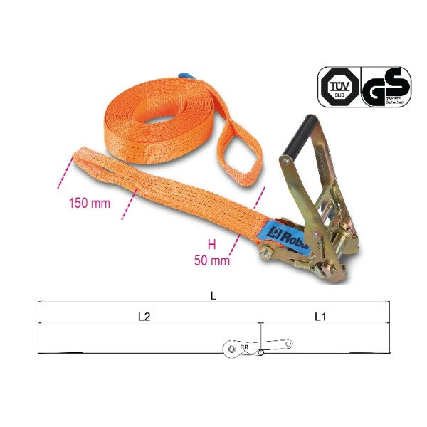 Cinghie di ancoraggio Beta Robur 8182A 50mm