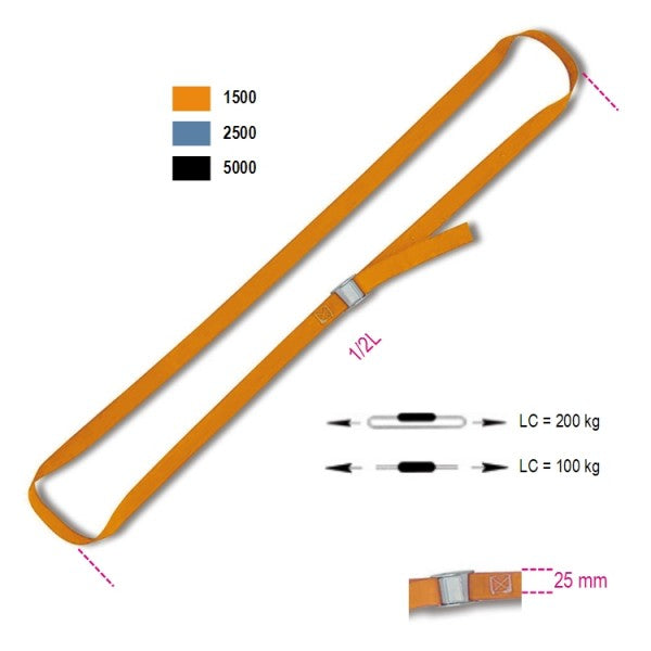 Cinghie di ancoraggio Beta Robur 8188f 25mm