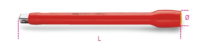 Prolunga quadro maschio e femmina 1/2” Beta 920MQ/22 Isolamento 1000V