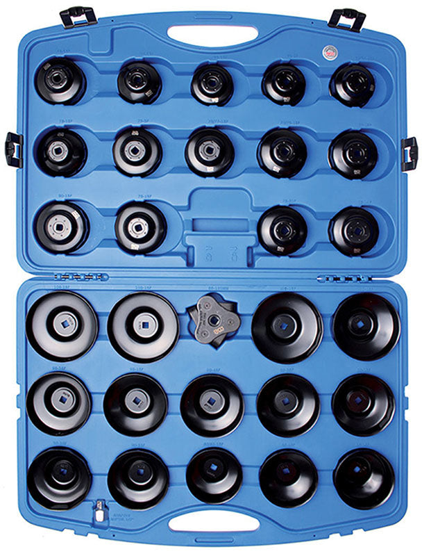 SET 30 PZ CHIAVI A TAZZA PER FILTRO OLIO BGS1039 SERIE PROFESSIONALE