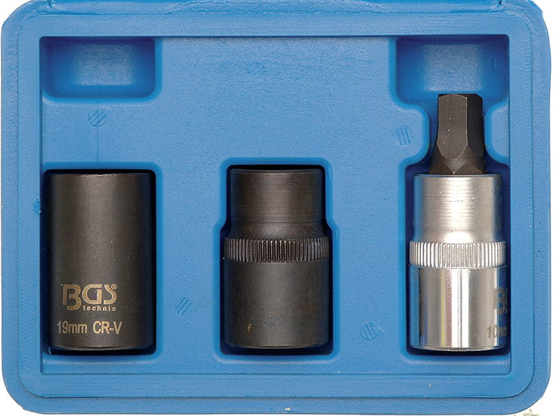 SET BUSSOLE PENTAGONALI DA 3 PEZZI, ATTACCO 1/2” BGS1112