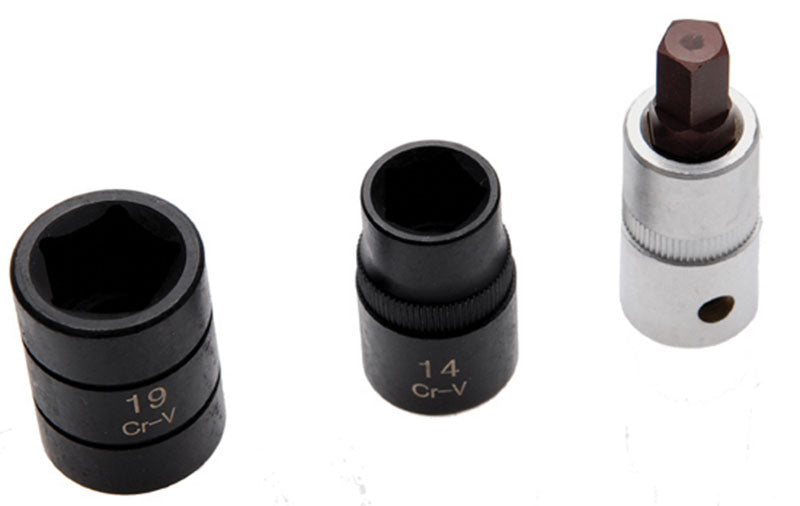 SET BUSSOLE PENTAGONALI DA 3 PEZZI, ATTACCO 1/2” BGS1112