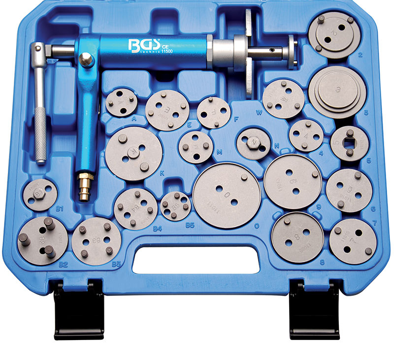 SET 22 PEZZI, ARRETRATORE PNEUMATICO PER PISTONCINI FRENO BGS1114