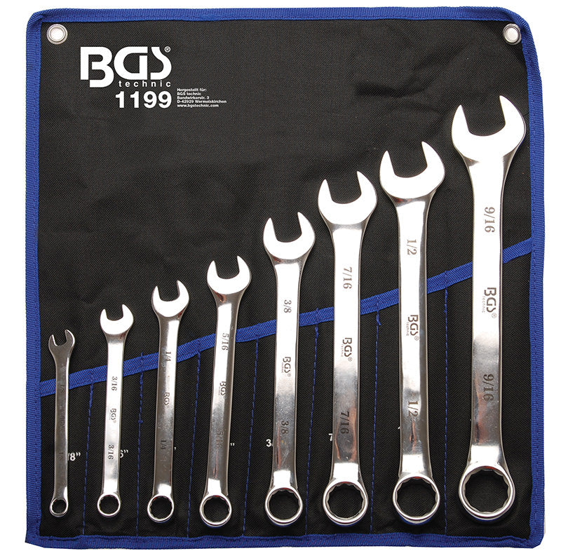 SET 8 PEZZI, CHIAVI COMBINATE WHITWORTH BGS1199