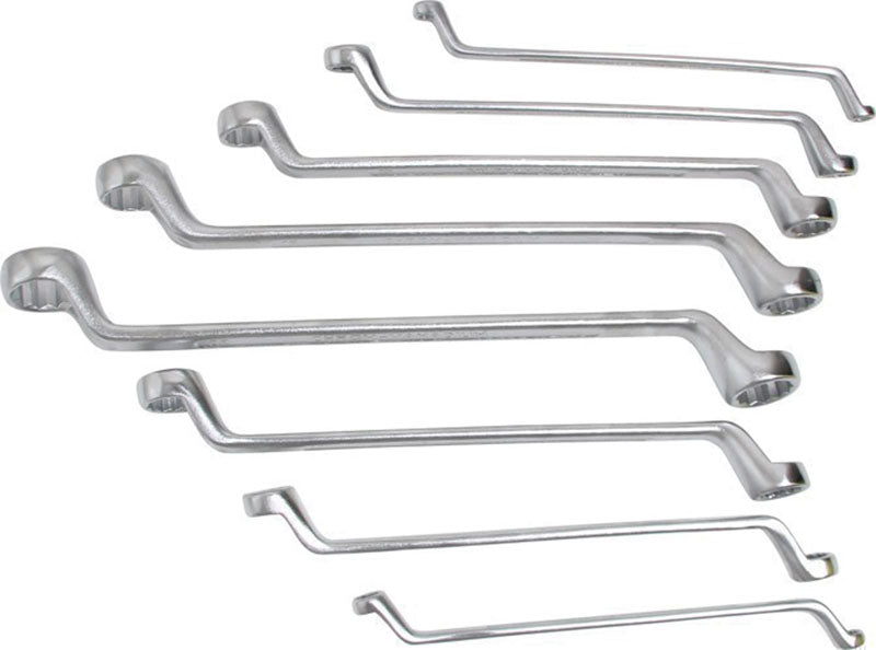 SERIE 8 CHIAVI POLIGONALI CROMATE BGS1209 6/19mm