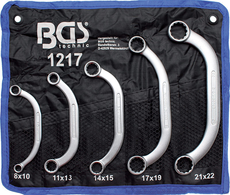 SET 5 PEZZI, CHIAVI POLIGONALI PER STARTER 8X10, 21X22 MM BGS1217