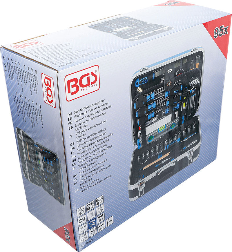VALIGETTA CON 95 UTENSILI, IDEALE PER IDRAULICI BGS15502