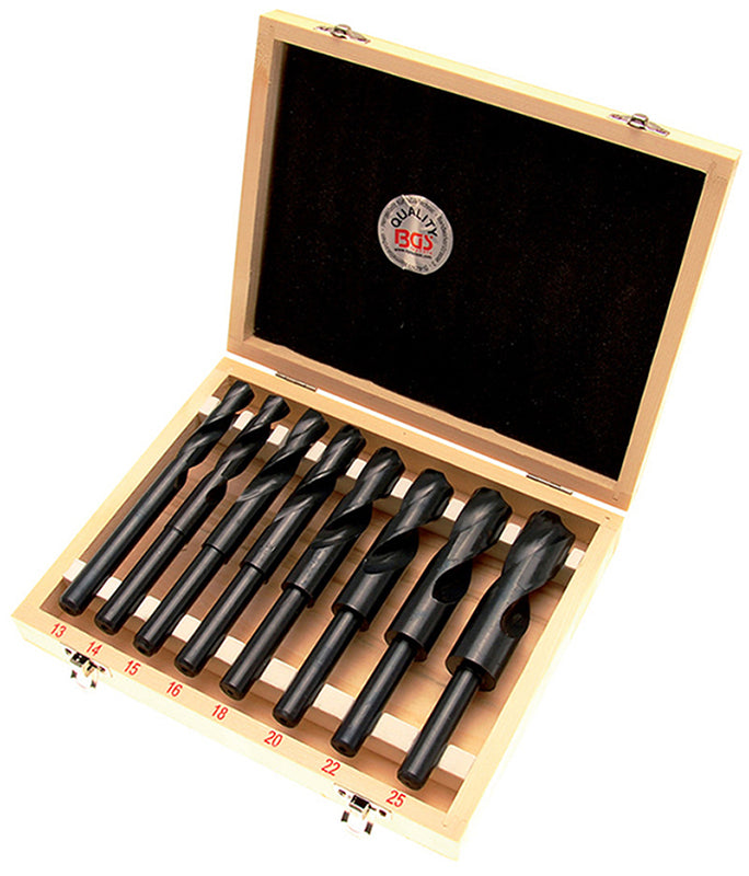 SET 8 PEZZI, PUNTE HSS, 13-25 MM BGS2019