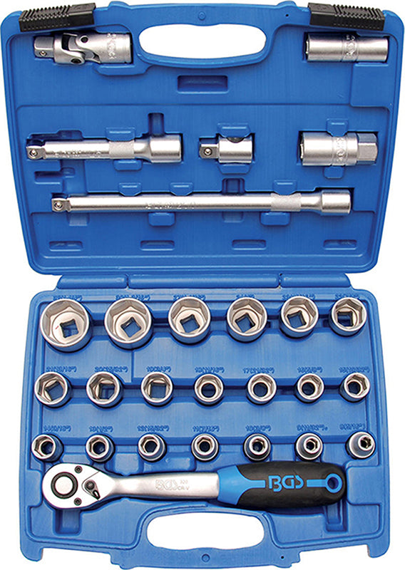 CASSETTA BUSSOLE 1/2" 27 PZ.ASSORTITI POLLICI BGS2216