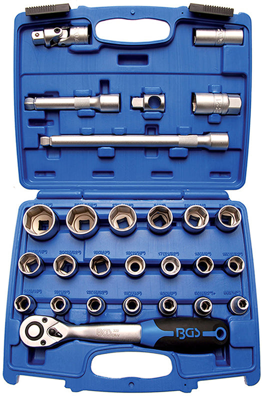 SET 27 PEZZI, BUSSOLE ATT. 1/2”, 8-32 MM BGS2224