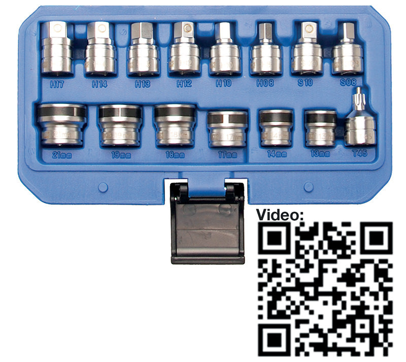 SET 15 PZ. BUSSOLE MAGNETICHE PER VITI DI SCARICO OLIO BGS2256